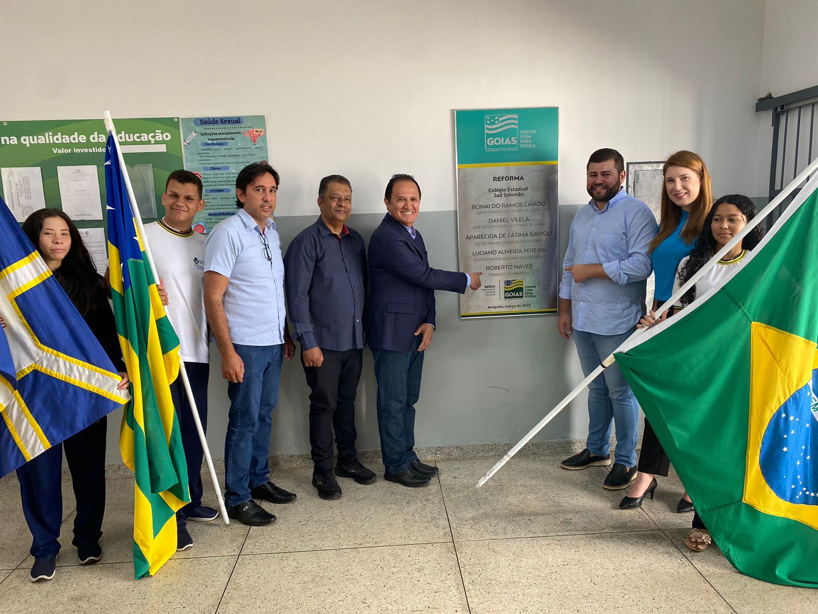 Andreia Rezende participa da inauguração da reforma e ampliação do Colégio Jad  Salomão