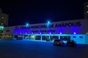 Câmara de Anápolis é iluminada em azul em alusão ao Dia Mundial do Diabetes