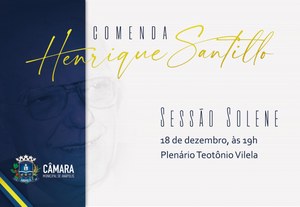 Câmara entrega Comenda Henrique Santillo a 30 personalidades na noite de 18 de dezembro