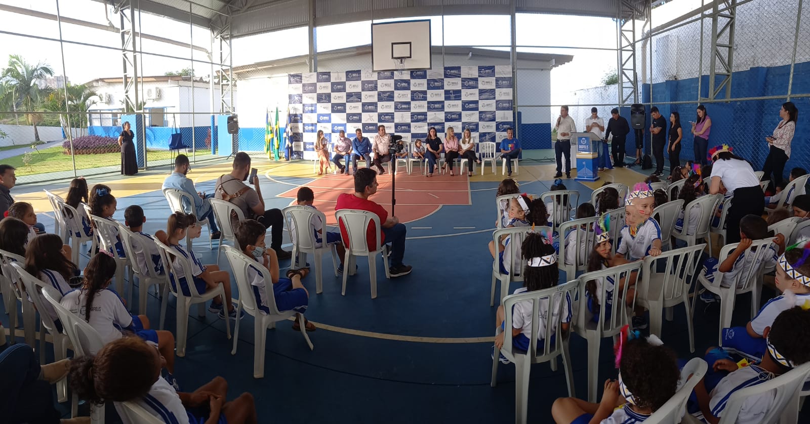 Câmara participa da entrega das obras de reforma da Escola Municipal Pastor Miguel Moreira Braga, no Itamaraty 2ª Etapa