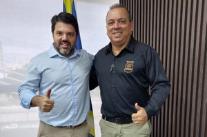 Policial Federal Suender se reúne com prefeito Márcio Corrêa