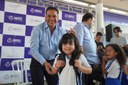 Presidente Domingos participa de entrega de kit escolar no CMEI Professora Cinthya Rodrigues