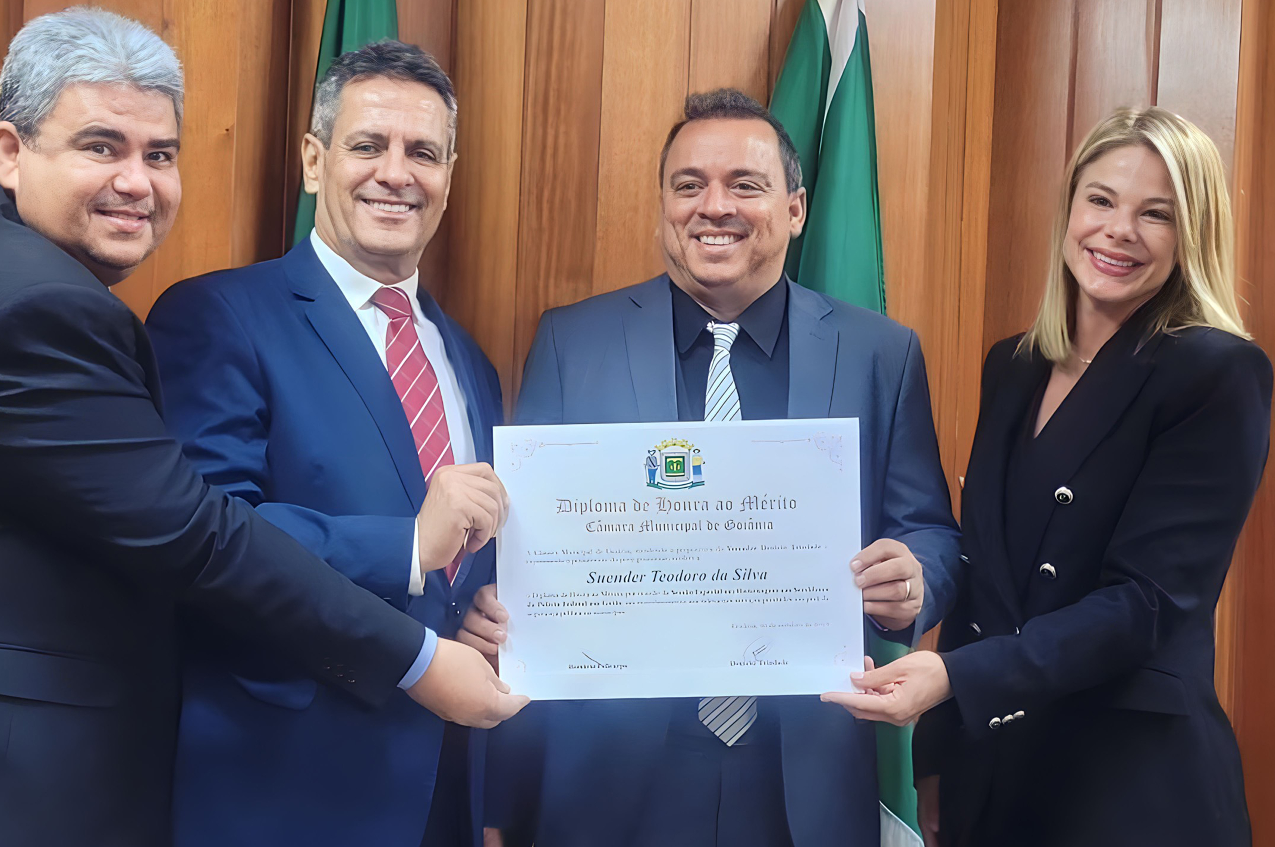 Vereador Policial Federal Suender é homenageado na Câmara Municipal de Goiânia