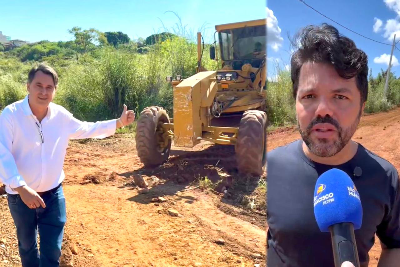 Demanda histórica: a pedido de Jean Carlos, obras de asfaltamento no Bom Sucesso começam por determinação de Márcio Corrêa