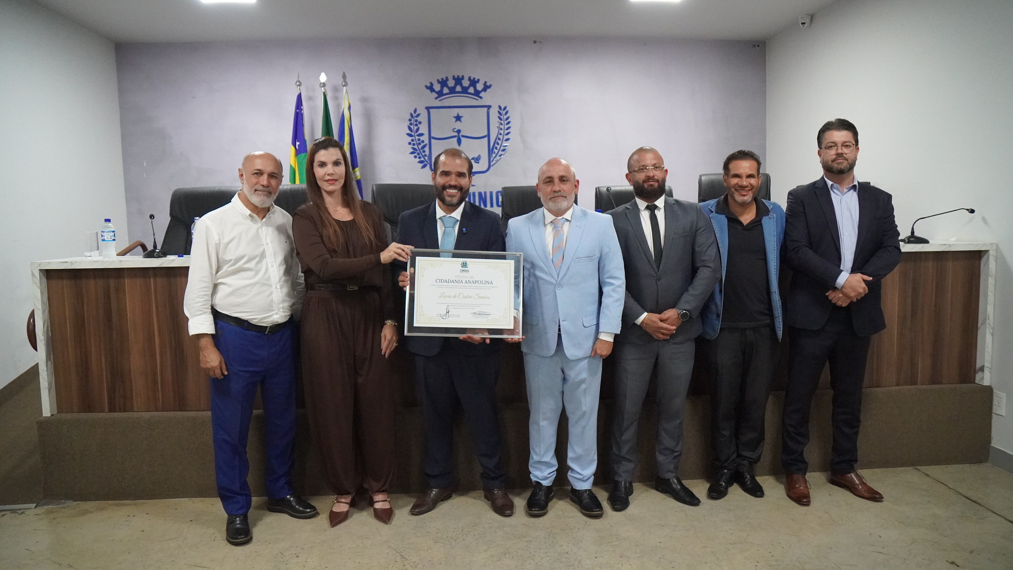 Câmara Municipal concede Título de Cidadania Anapolina ao vereador goianiense Lucas Vergílio